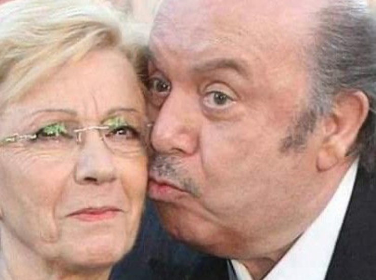 Lino Banfi con la moglie